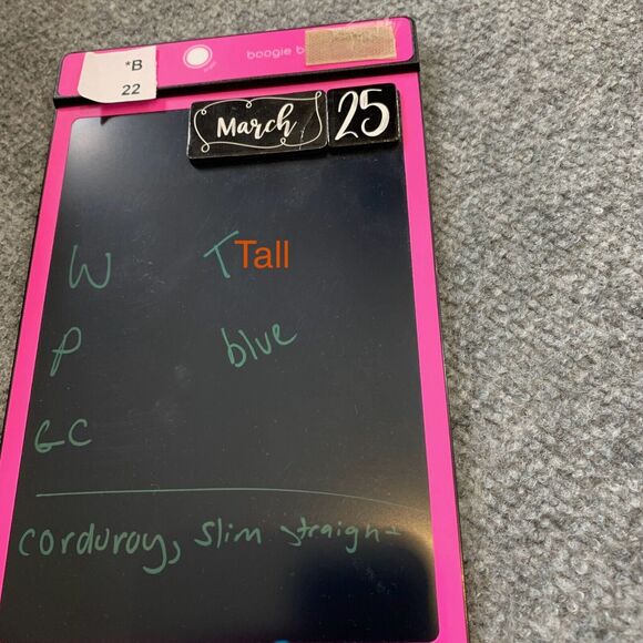 J Crew Pants Womens 25T Tall Blue Vintage SLIM Straight Corduroy Mid Rise Pocket - Picture 11 of 12